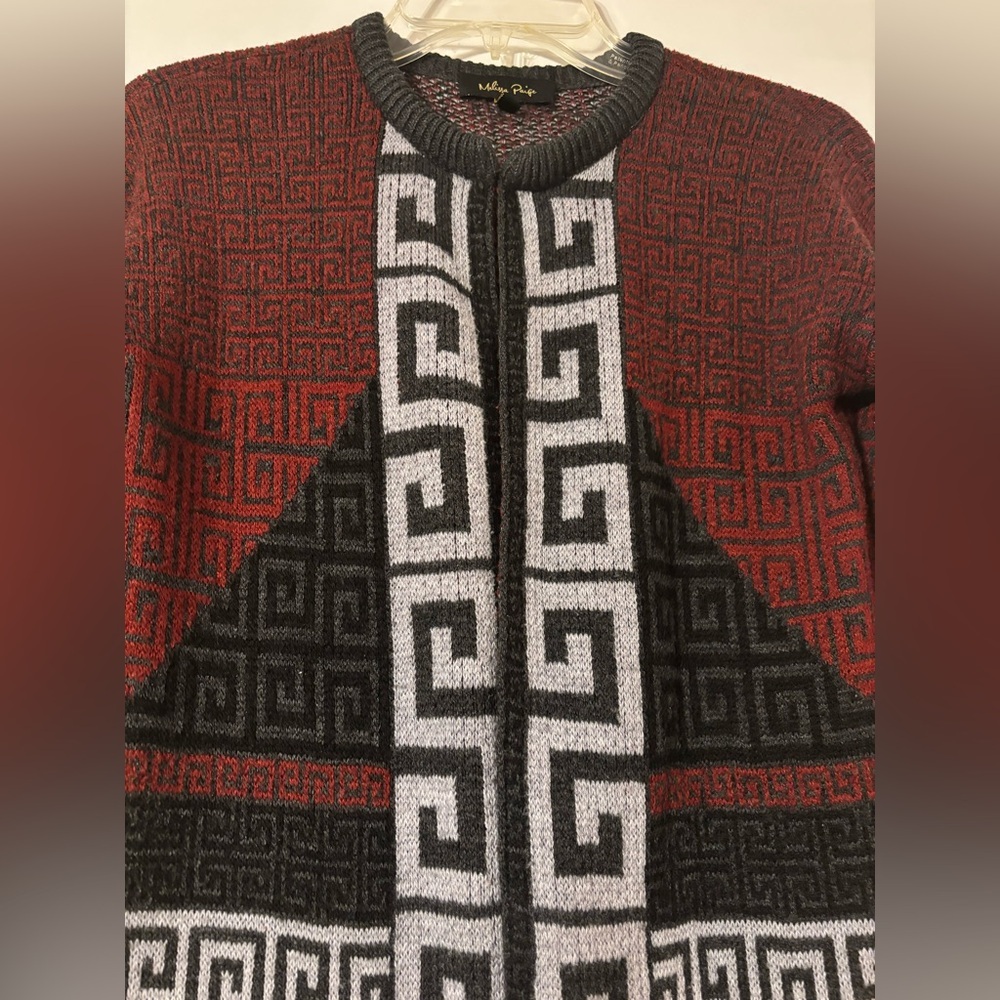 Melissa Paige Black and Red Knit Sweater - Picture 3 of 9